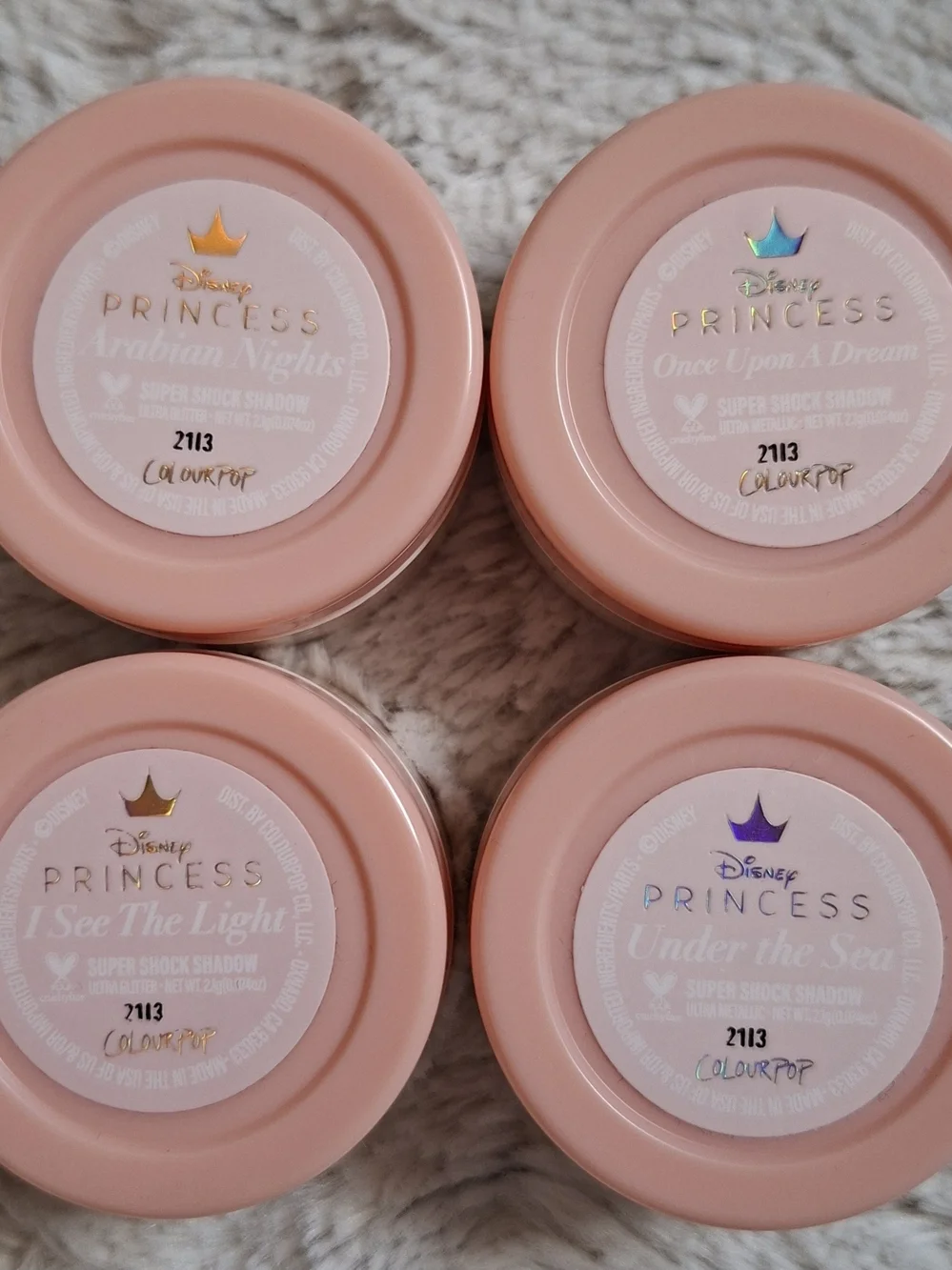 Disney Princess Super Shock Shadow Set of 4 Colourpop Cosmetics - Picture 13 of 13